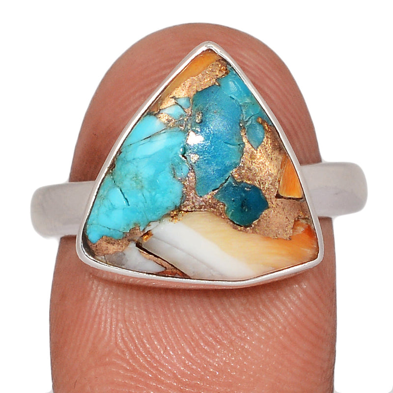 Spiny Oyster Arizona Turquoise Ring - SOTR2122