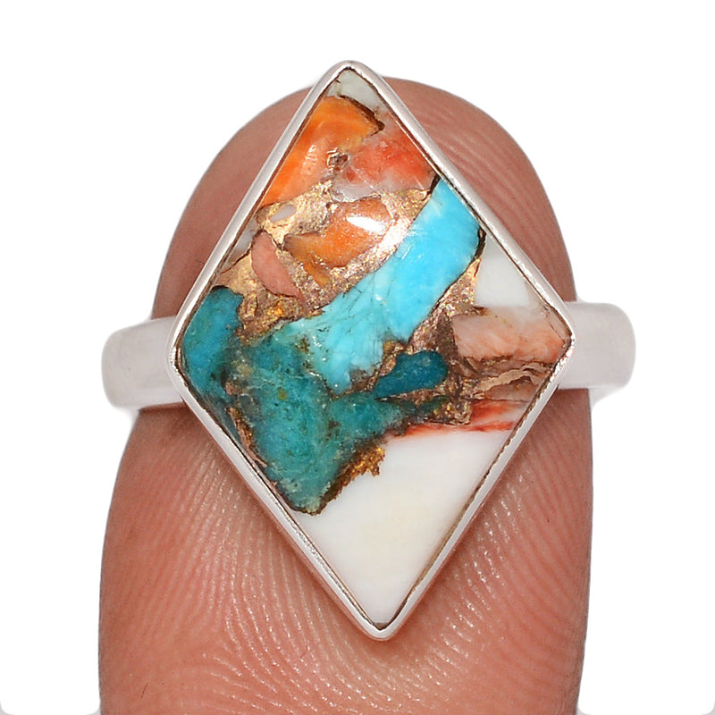 Spiny Oyster Arizona Turquoise Ring - SOTR2123