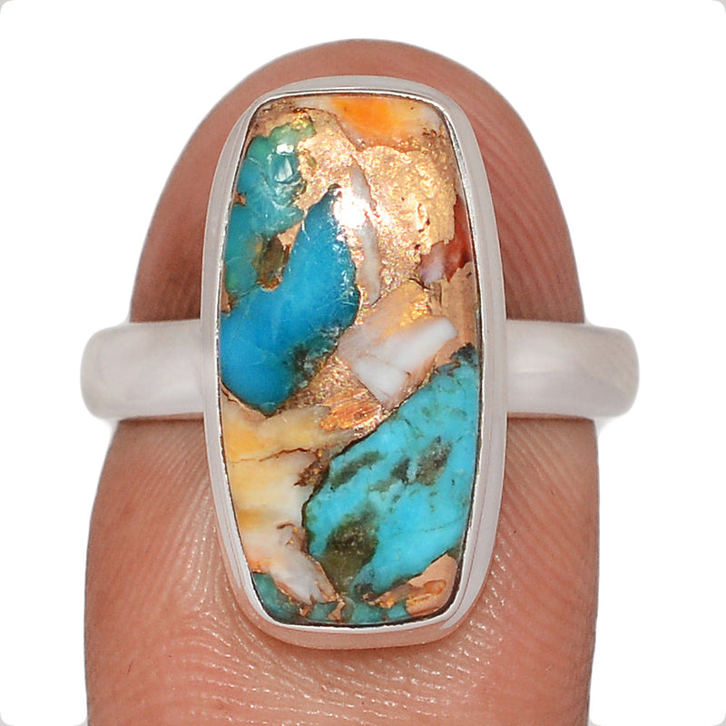 Spiny Oyster Arizona Turquoise Ring - SOTR2125