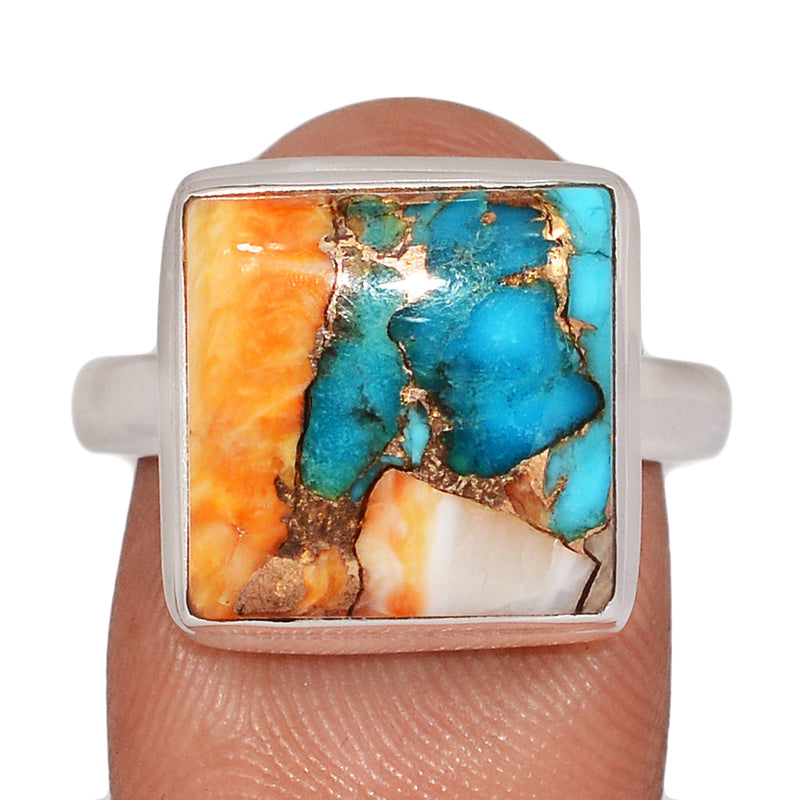 Spiny Oyster Arizona Turquoise Ring - SOTR2129