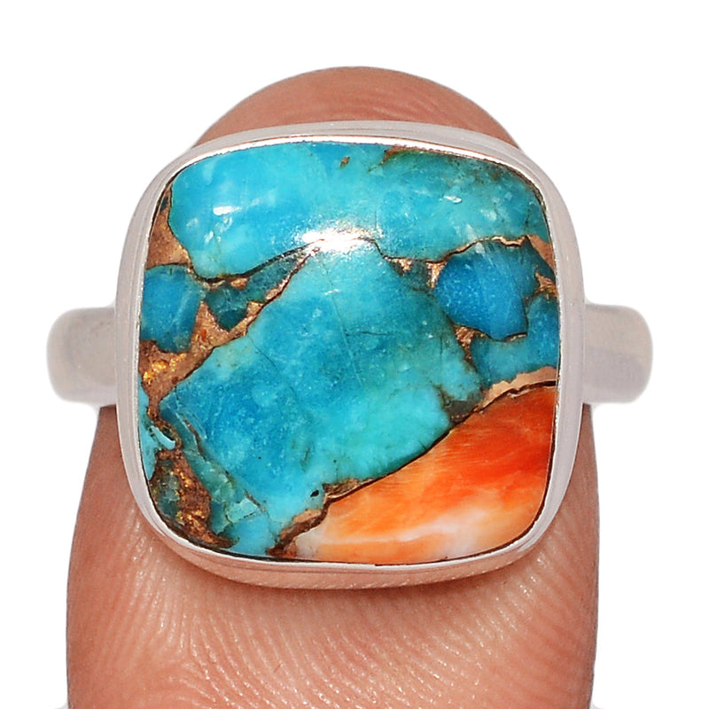 Spiny Oyster Arizona Turquoise Ring - SOTR2130