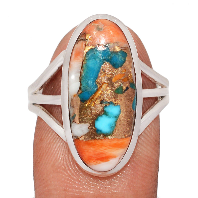 Spiny Oyster Arizona Turquoise Ring - SOTR2132