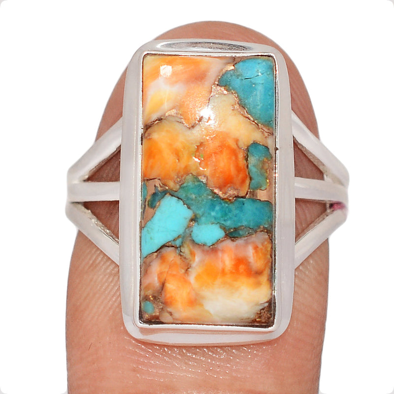 Spiny Oyster Arizona Turquoise Ring - SOTR2133
