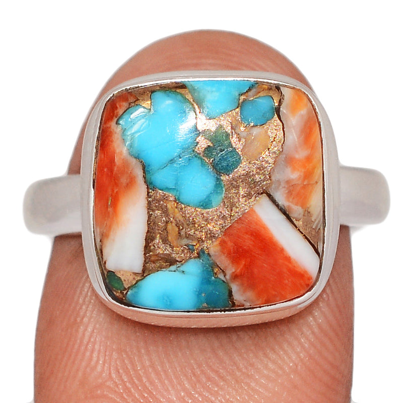 Spiny Oyster Arizona Turquoise Ring - SOTR2138