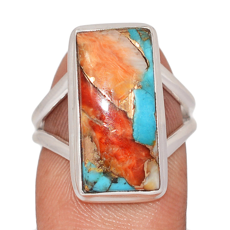 Spiny Oyster Arizona Turquoise Ring - SOTR2140