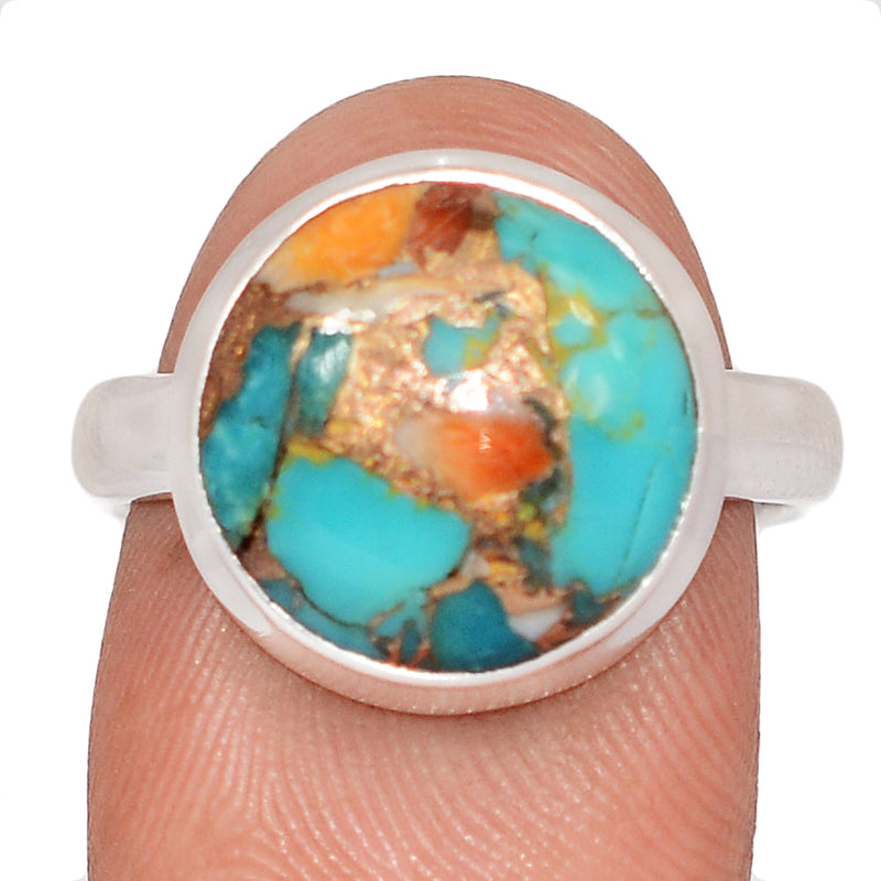 Spiny Oyster Arizona Turquoise Ring - SOTR2141