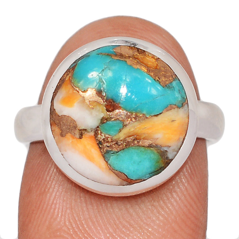 Spiny Oyster Arizona Turquoise Ring - SOTR2143