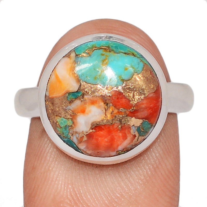 Spiny Oyster Arizona Turquoise Ring - SOTR2145