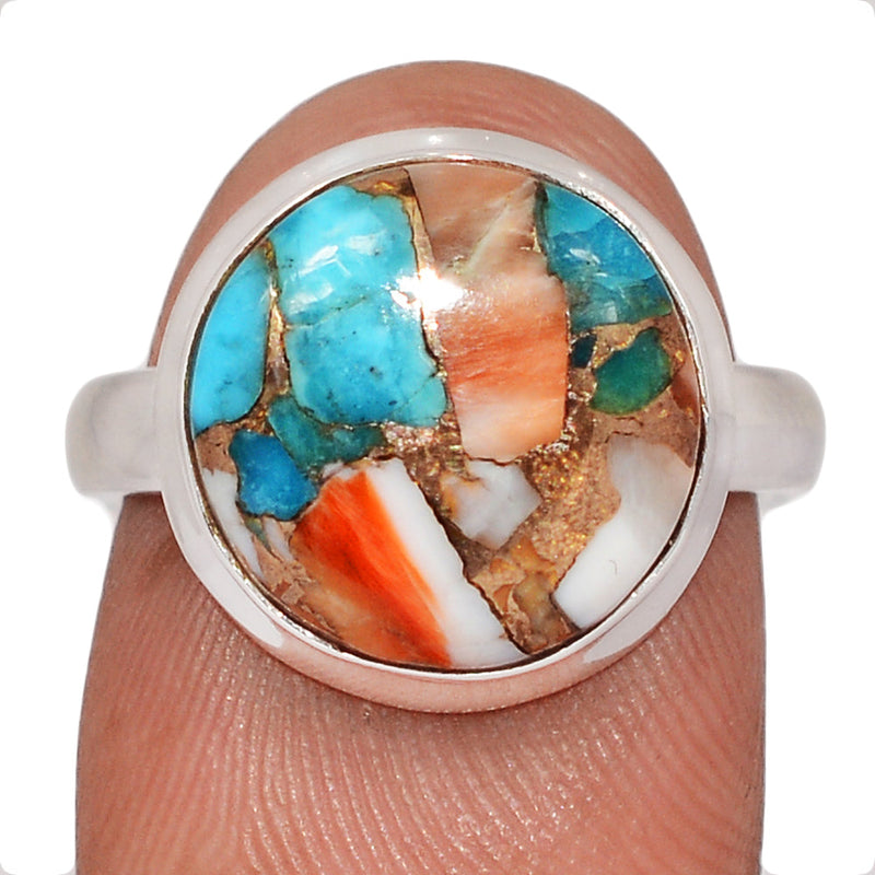 Spiny Oyster Arizona Turquoise Ring - SOTR2147