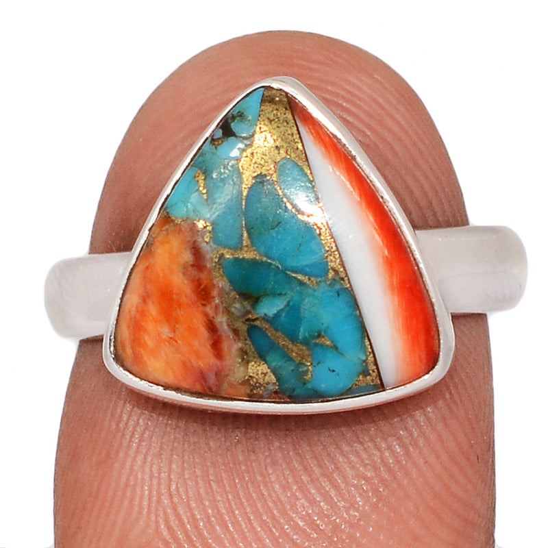 Spiny Oyster Arizona Turquoise Ring - SOTR2151