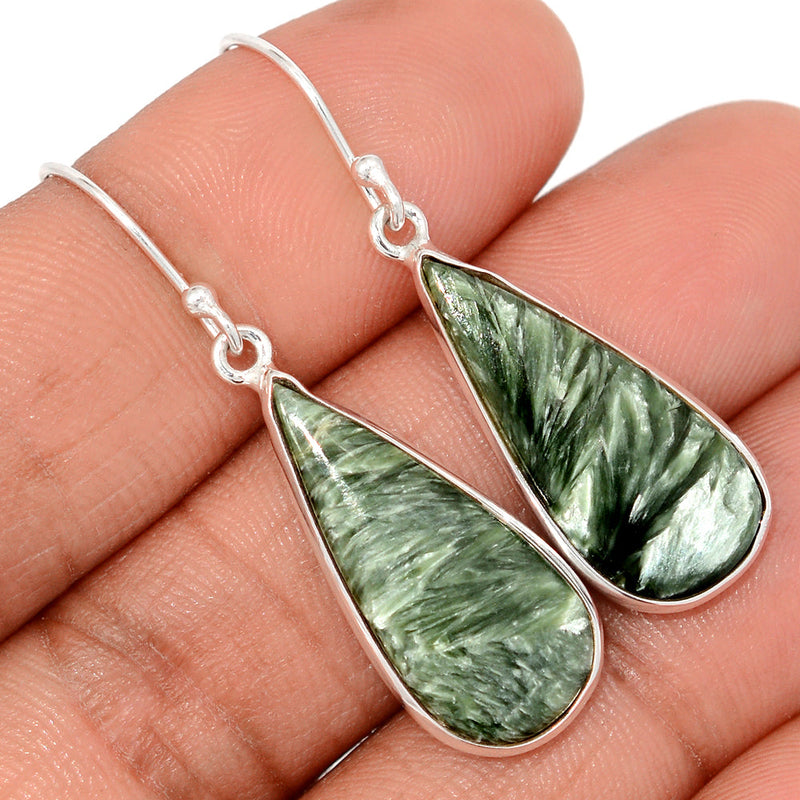 1.7" Seraphinite Earrings - SRPE793