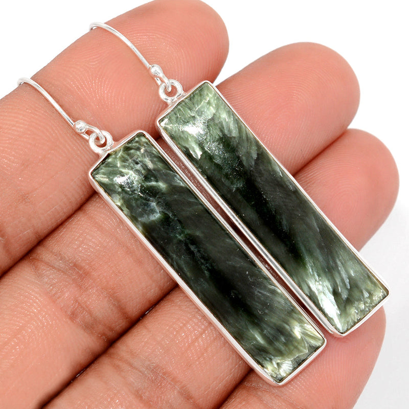 2.3" Seraphinite Earrings - SRPE794