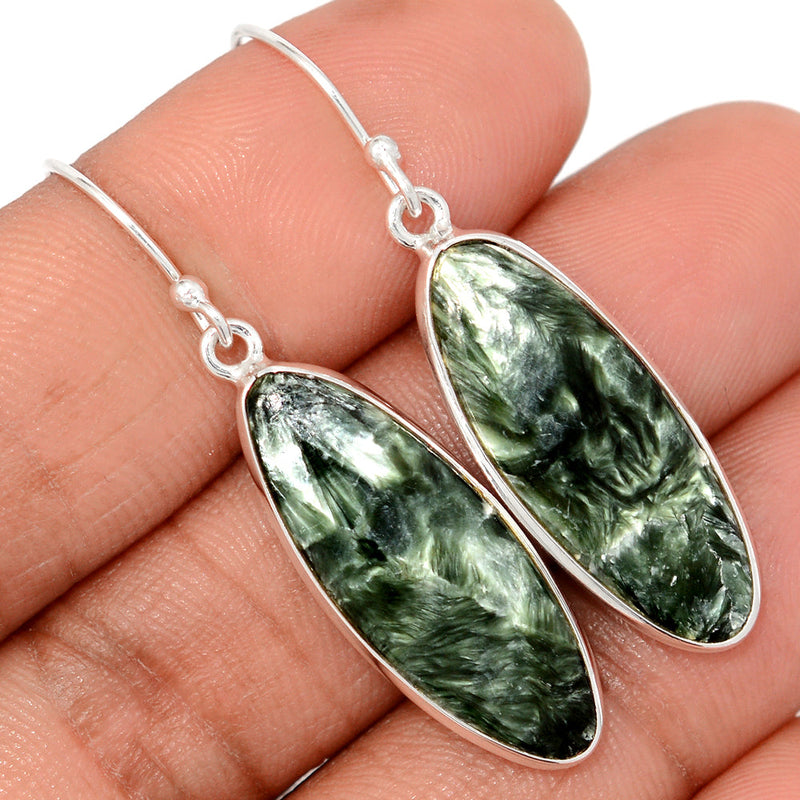 1.8" Seraphinite Earrings - SRPE795