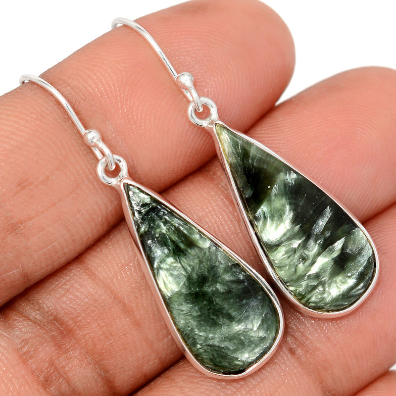 1.7" Seraphinite Earrings - SRPE797