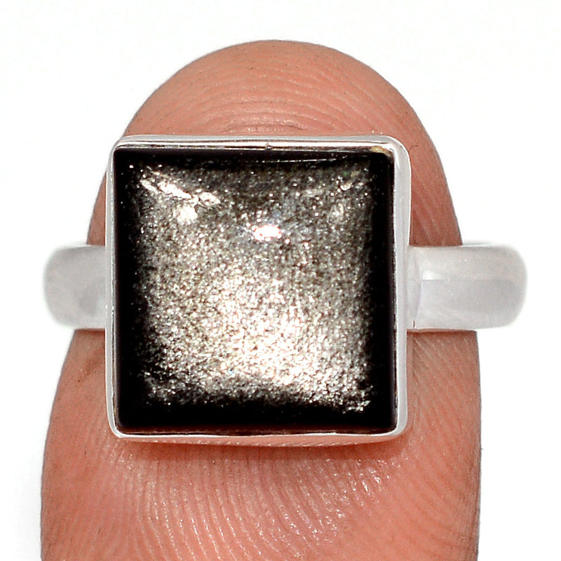 Silver Sheen Obsidian Ring - SSOR101