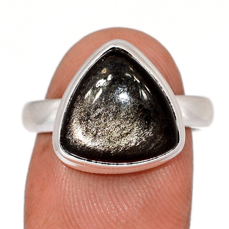 Silver Sheen Obsidian Ring - SSOR107