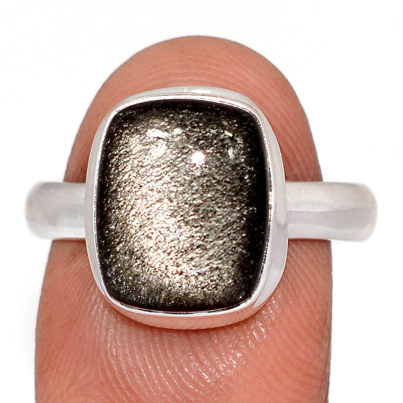 Silver Sheen Obsidian Ring - SSOR111