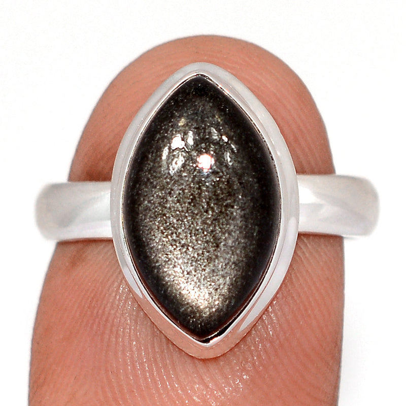 Silver Sheen Obsidian Ring - SSOR113