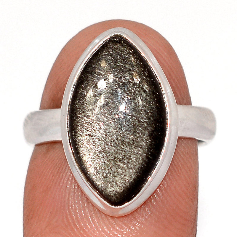 Silver Sheen Obsidian Ring - SSOR115