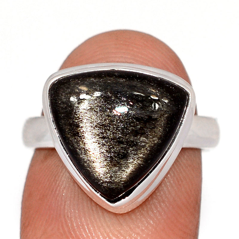 Silver Sheen Obsidian Ring - SSOR119
