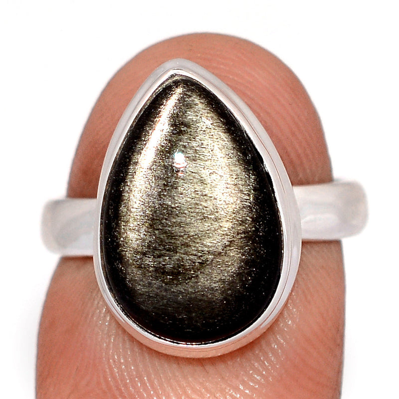 Silver Sheen Obsidian Ring - SSOR121