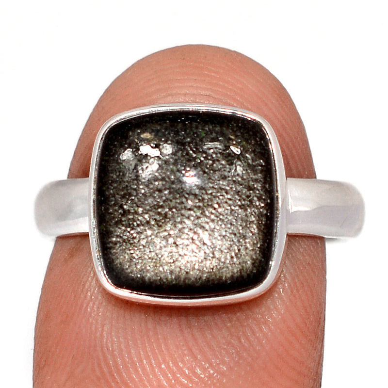 Silver Sheen Obsidian Ring - SSOR122