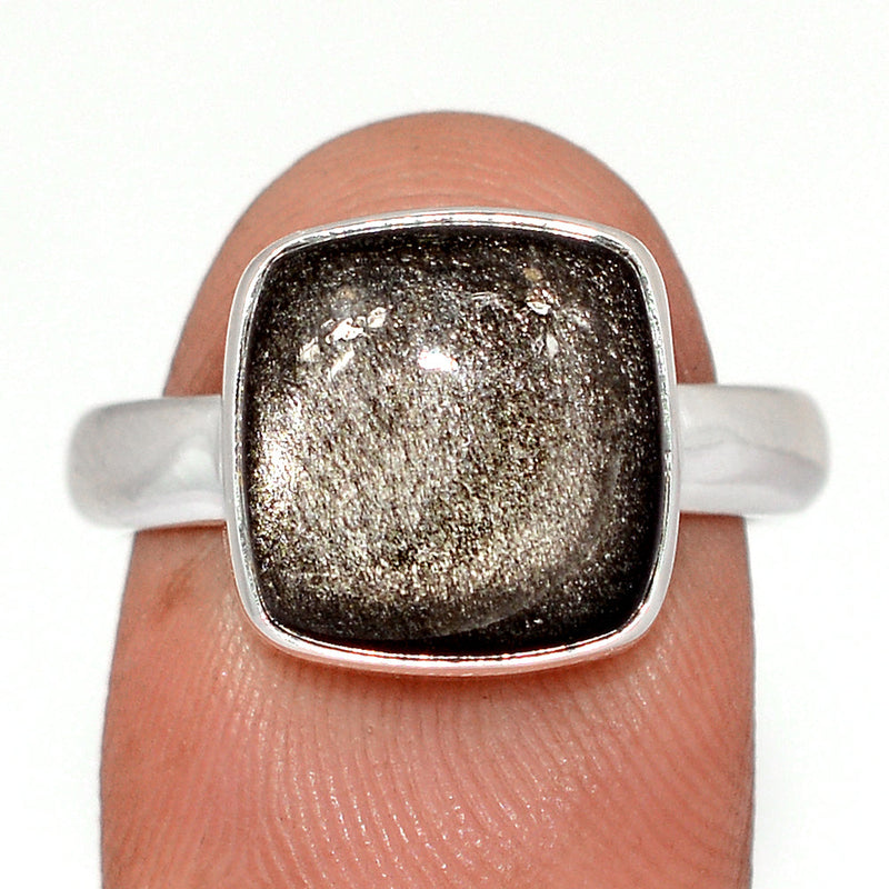 Silver Sheen Obsidian Ring - SSOR97