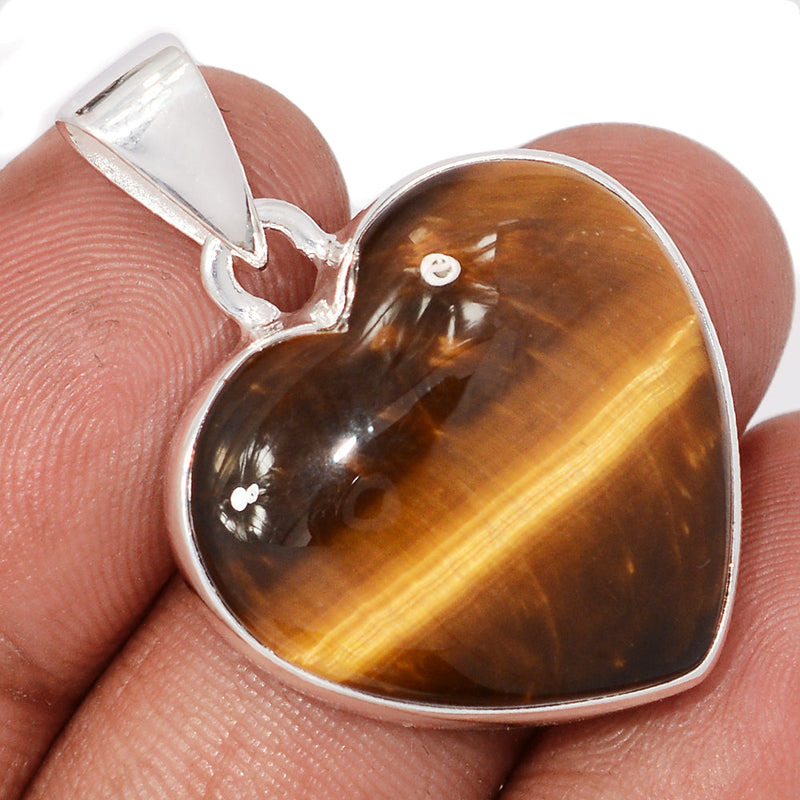 1.3" Heart - Tiger Eye Pendants - TEYP2286