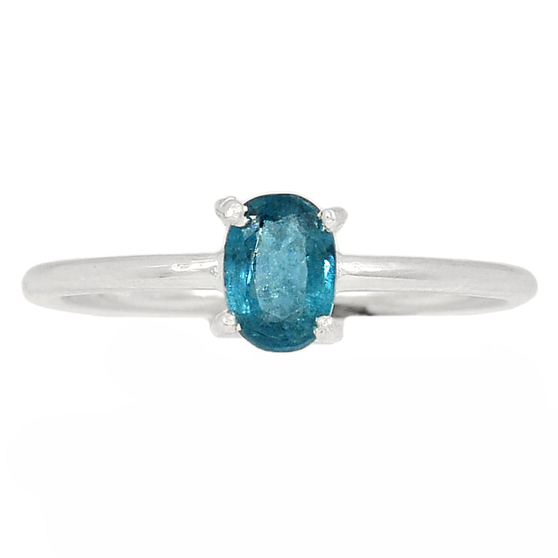 Claw - Teal Blue Kyanite Faceted Ring - TKFR169
