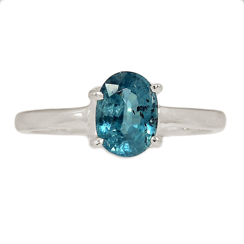 Claw - Teal Blue Kyanite Faceted Ring - TKFR237