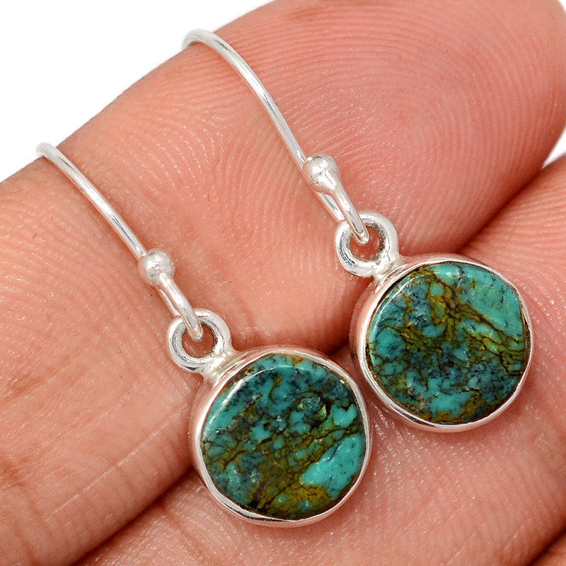 1.1" Tibetan Turquoise Earrings - TQSE599