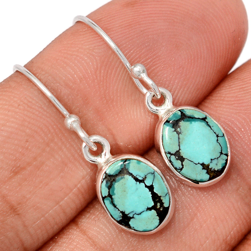 1.1" Tibetan Turquoise Earrings - TQSE602