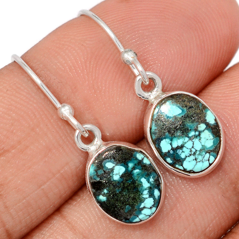 1.1" Tibetan Turquoise Earrings - TQSE613