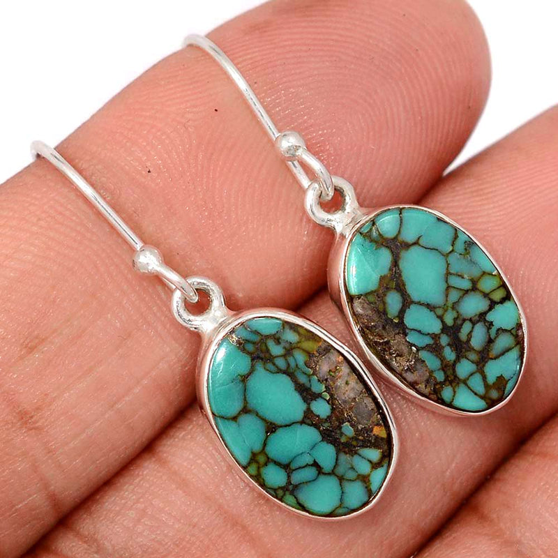 1.3" Tibetan Turquoise Earrings - TQSE620