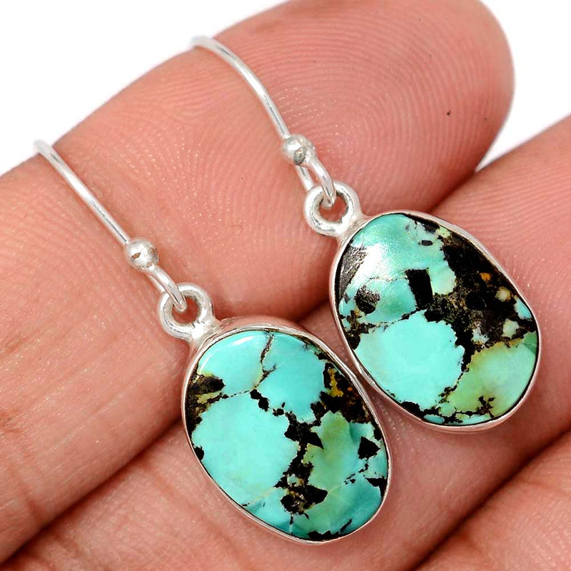 1.3" Tibetan Turquoise Earrings - TQSE621