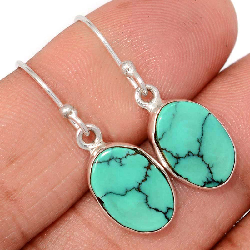 1.2" Tibetan Turquoise Earrings - TQSE623