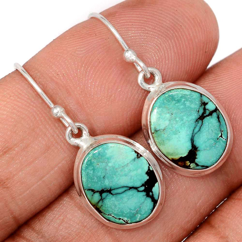 1.2" Tibetan Turquoise Earrings - TQSE629