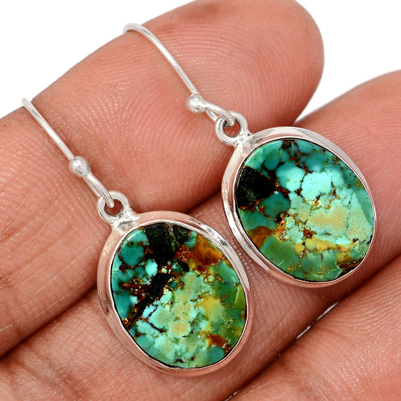 1.3" Tibetan Turquoise Earrings - TQSE636