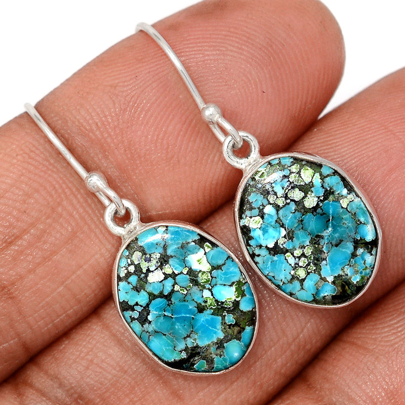 1.2" Tibetan Turquoise Earrings - TQSE637
