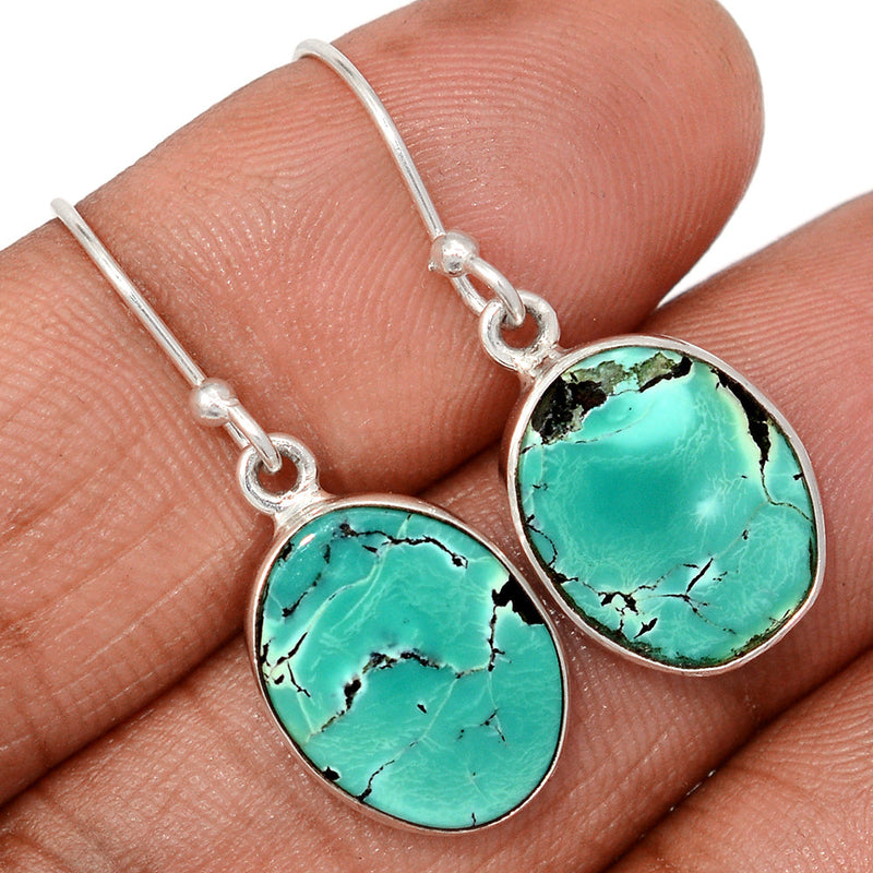 1.2" Tibetan Turquoise Earrings - TQSE638