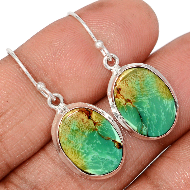 1.2" Tibetan Turquoise Earrings - TQSE639