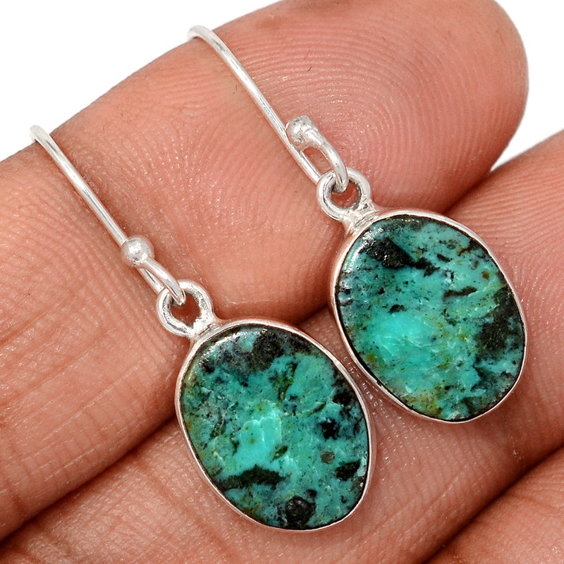 1.2" Tibetan Turquoise Earrings - TQSE641
