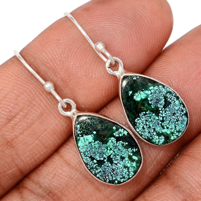 1.2" Tibetan Turquoise Earrings - TQSE646