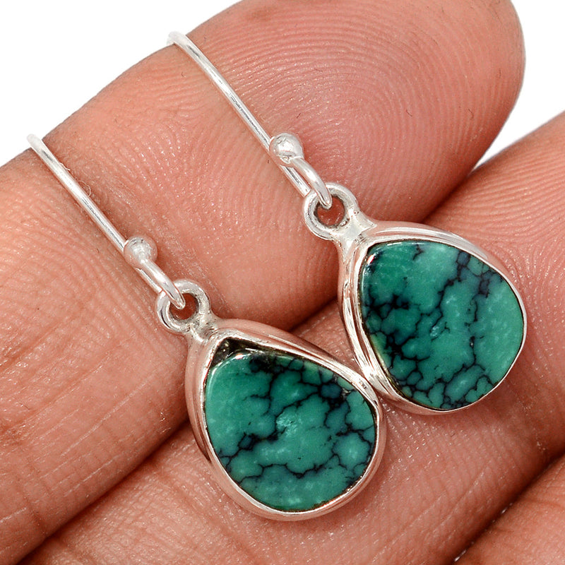 1.1" Tibetan Turquoise Earrings - TQSE653