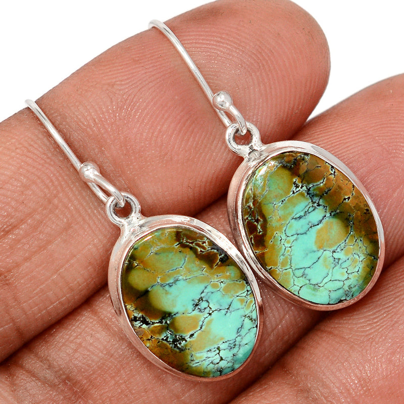 1.3" Tibetan Turquoise Earrings - TQSE656