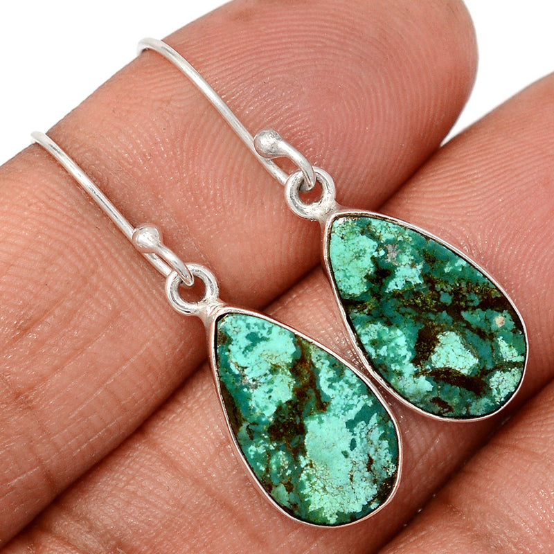 1.3" Tibetan Turquoise Earrings - TQSE657
