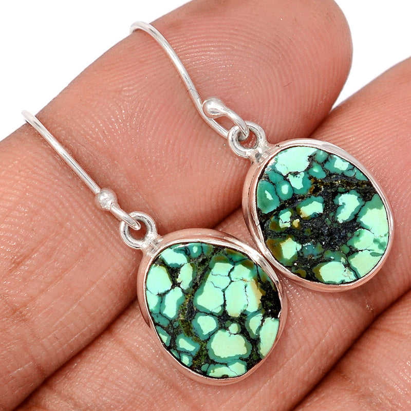 1.2" Tibetan Turquoise Earrings - TQSE659