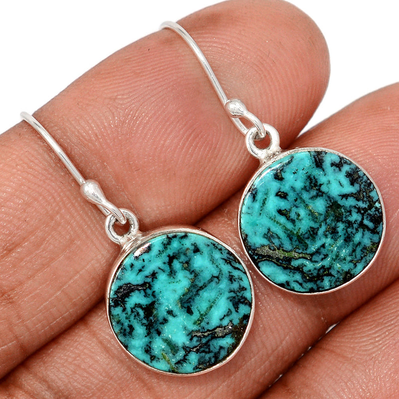 1.2" Tibetan Turquoise Earrings - TQSE660