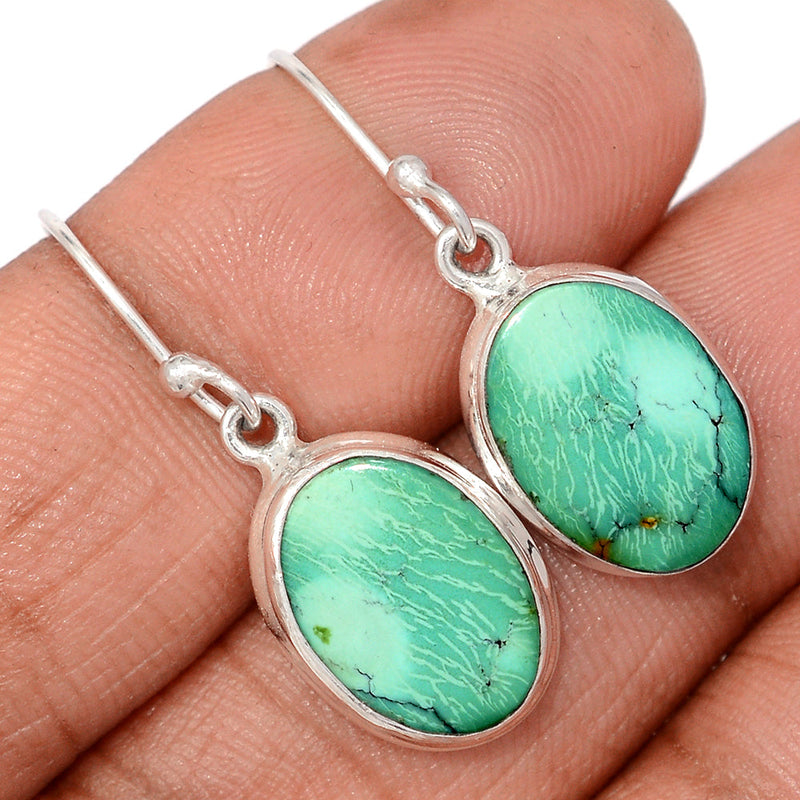 1.2" Tibetan Turquoise Earrings - TQSE662