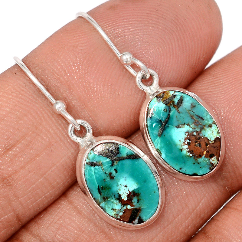 1.2" Tibetan Turquoise Earrings - TQSE671
